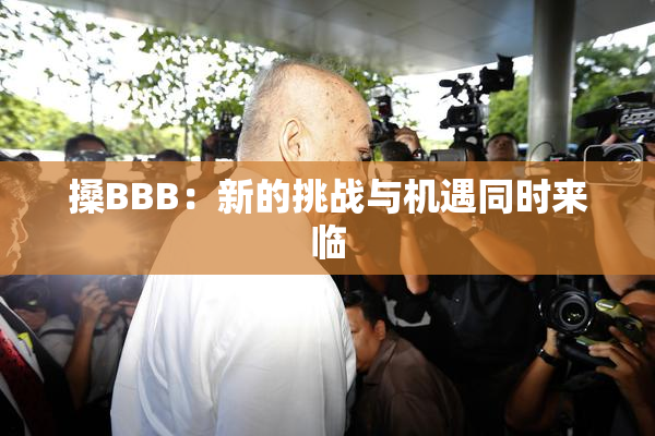 搡BBB：新的挑战与机遇同时来临