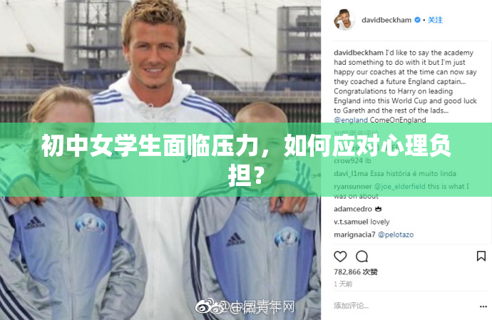 初中女学生面临压力，如何应对心理负担？