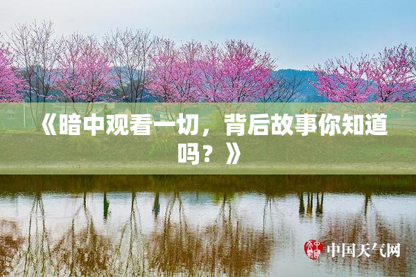 《暗中观看一切，背后故事你知道吗？》