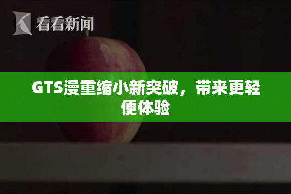GTS漫重缩小新突破，带来更轻便体验