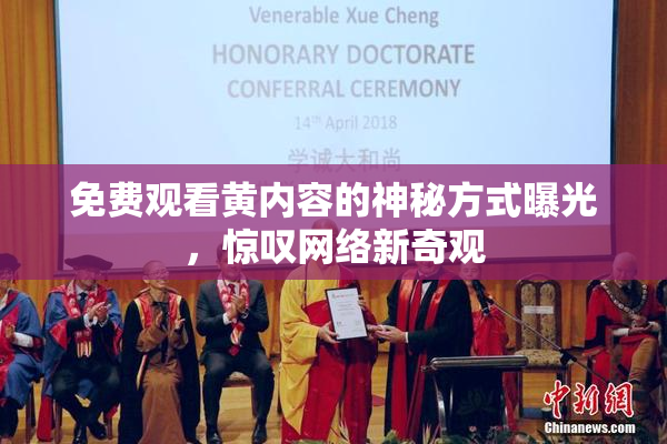 免费观看黄内容的神秘方式曝光，惊叹网络新奇观