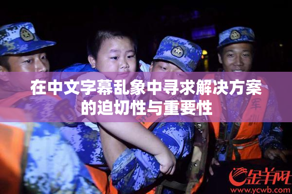 在中文字幕乱象中寻求解决方案的迫切性与重要性