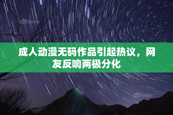 成人动漫无码作品引起热议，网友反响两极分化