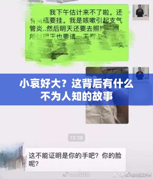 小哀好大？这背后有什么不为人知的故事