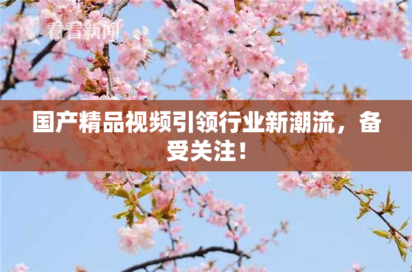 国产精品视频引领行业新潮流，备受关注！