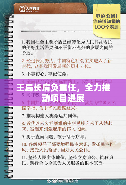 王局长肩负重任，全力推动项目进展