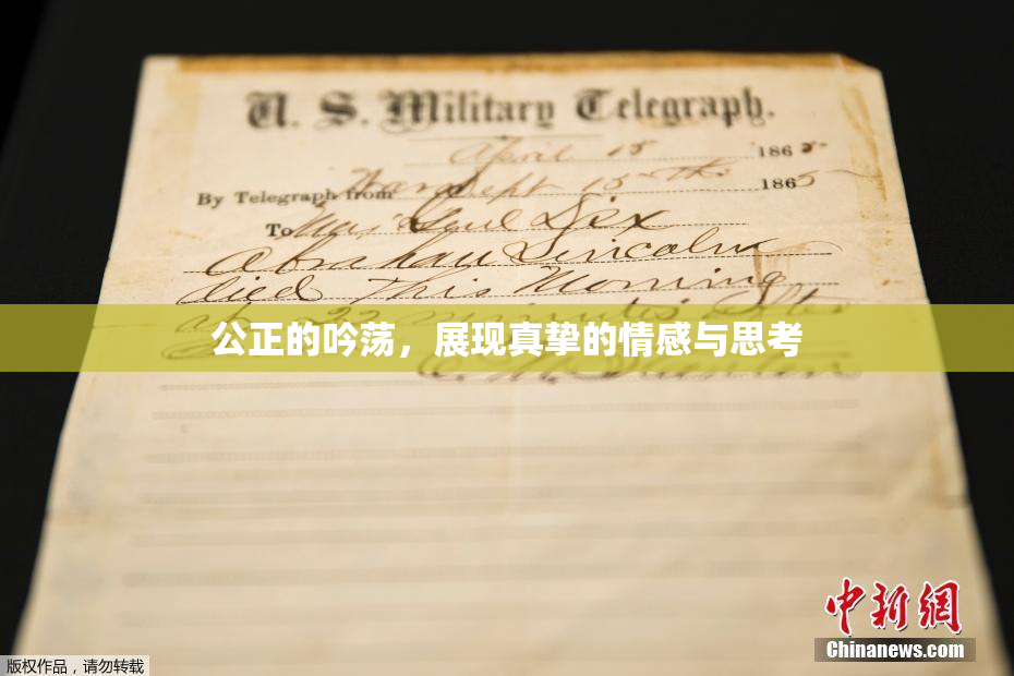 公正的吟荡，展现真挚的情感与思考