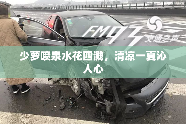 少萝喷泉水花四溅，清凉一夏沁人心