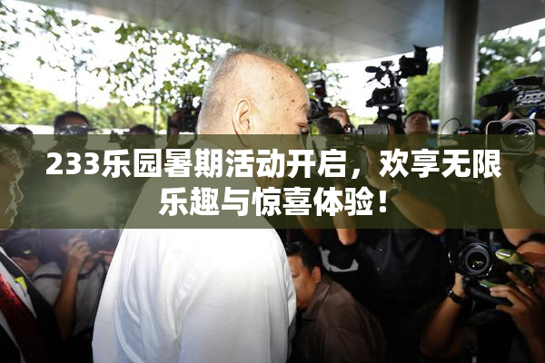 233乐园暑期活动开启，欢享无限乐趣与惊喜体验！