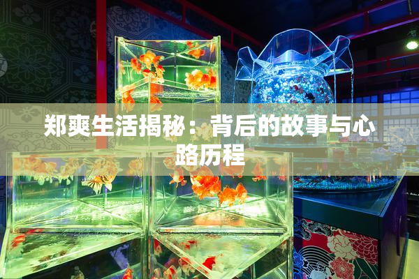 郑爽生活揭秘：背后的故事与心路历程