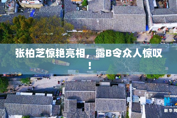 张柏芝惊艳亮相，露B令众人惊叹！