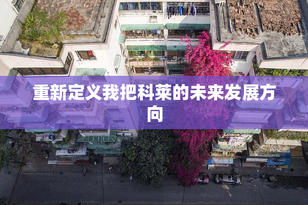 重新定义我把科莱的未来发展方向