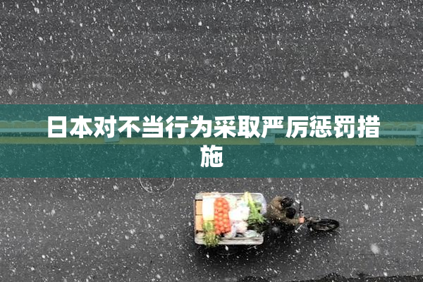 日本对不当行为采取严厉惩罚措施