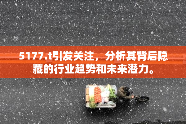 5177.t引发关注，分析其背后隐藏的行业趋势和未来潜力。