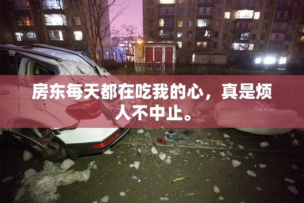 房东每天都在吃我的心，真是烦人不中止。