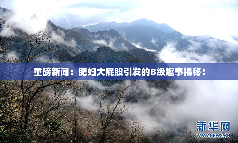 重磅新闻：肥妇大屁股引发的B级趣事揭秘！