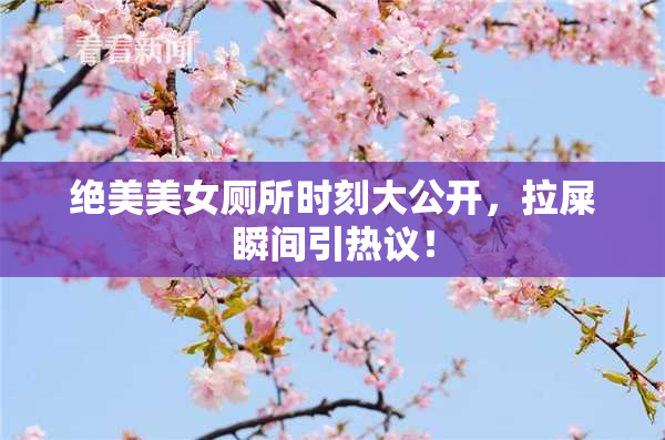 绝美美女厕所时刻大公开，拉屎瞬间引热议！