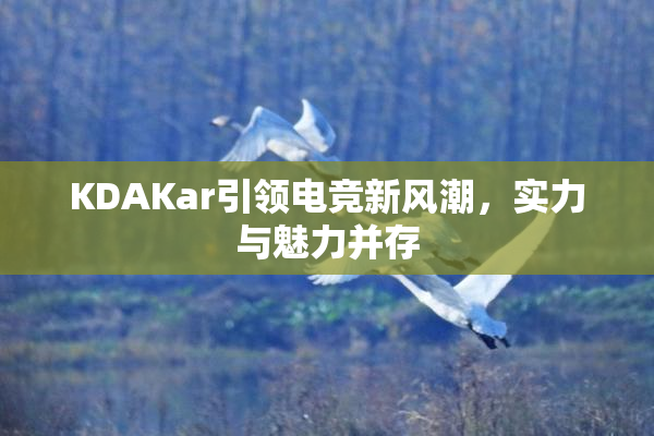 KDAKar引领电竞新风潮，实力与魅力并存
