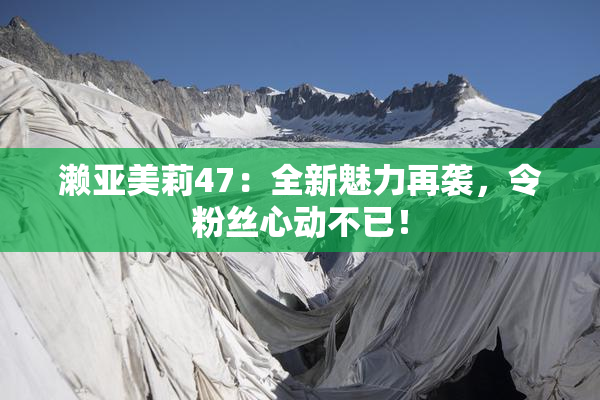 濑亚美莉47：全新魅力再袭，令粉丝心动不已！