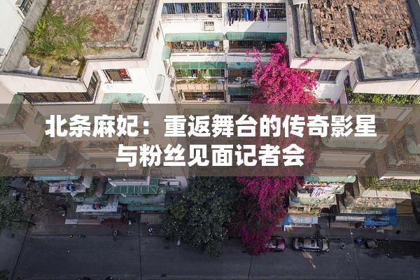 北条麻妃：重返舞台的传奇影星与粉丝见面记者会