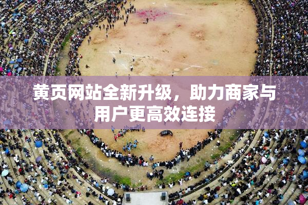 黄页网站全新升级，助力商家与用户更高效连接