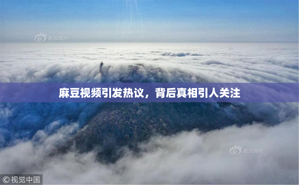 麻豆视频引发热议，背后真相引人关注
