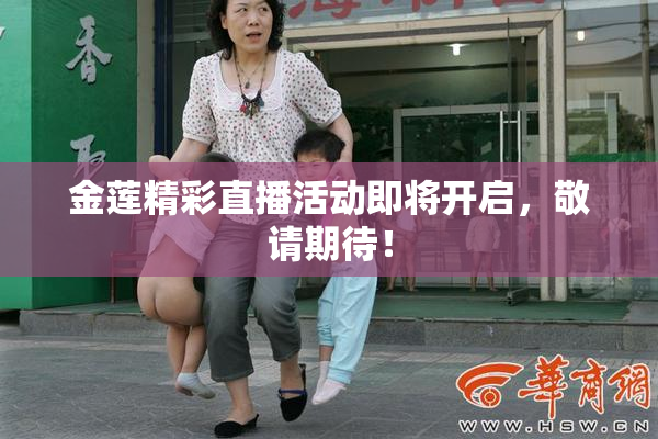 金莲精彩直播活动即将开启，敬请期待！