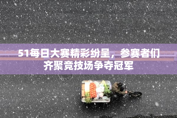 51每日大赛精彩纷呈，参赛者们齐聚竞技场争夺冠军