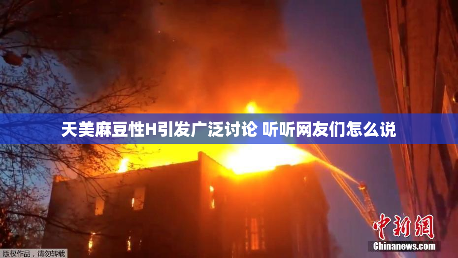 天美麻豆性H引发广泛讨论 听听网友们怎么说