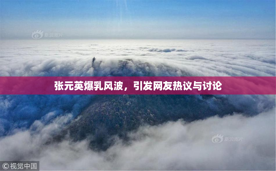 张元英爆乳风波，引发网友热议与讨论