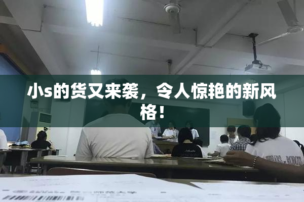 小s的货又来袭，令人惊艳的新风格！