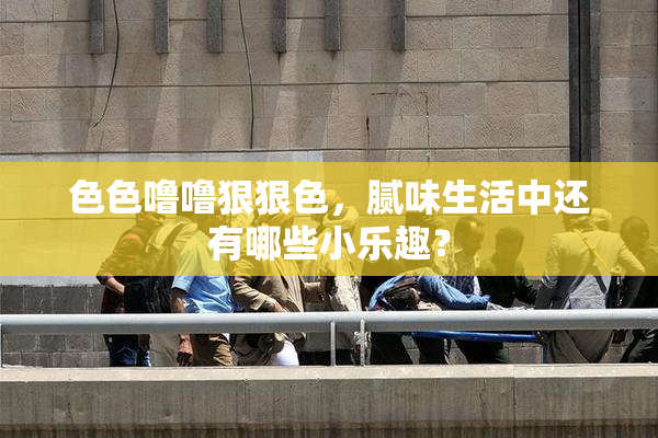 色色噜噜狠狠色，腻味生活中还有哪些小乐趣？