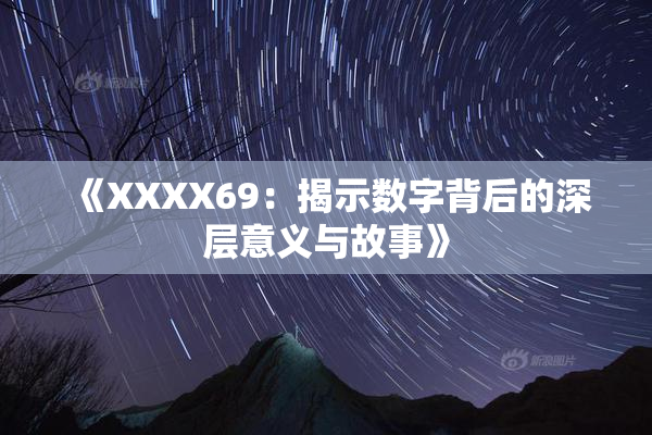《XXXX69：揭示数字背后的深层意义与故事》
