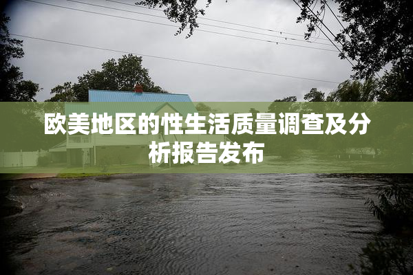 欧美地区的性生活质量调查及分析报告发布