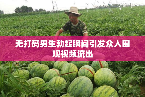 无打码男生勃起瞬间引发众人围观视频流出