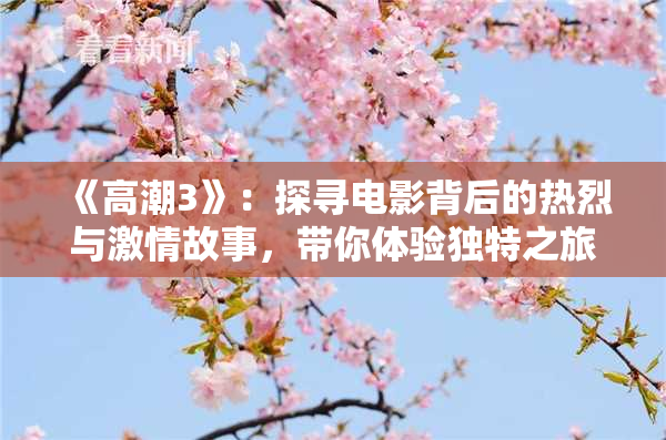 《高潮3》：探寻电影背后的热烈与激情故事，带你体验独特之旅。