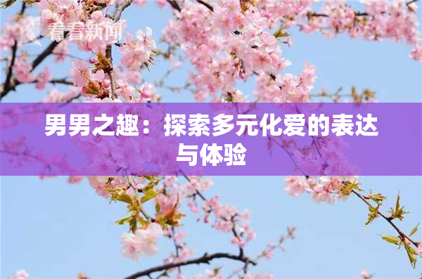 男男之趣：探索多元化爱的表达与体验