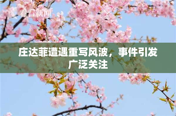 庄达菲遭遇重写风波，事件引发广泛关注