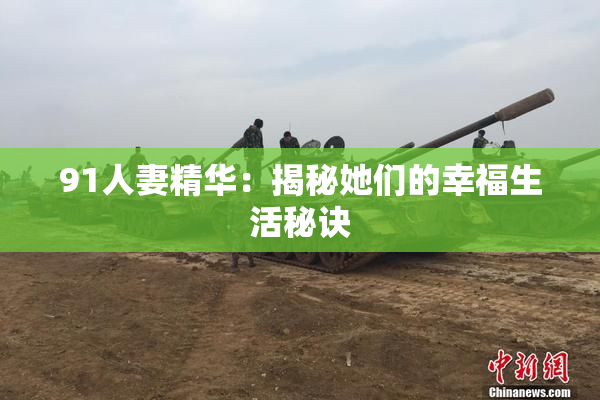 91人妻精华：揭秘她们的幸福生活秘诀
