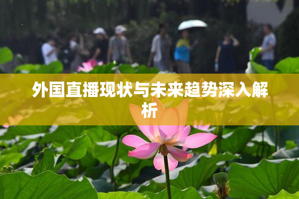 外国直播现状与未来趋势深入解析