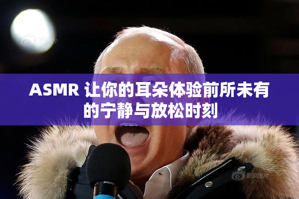 ASMR 让你的耳朵体验前所未有的宁静与放松时刻