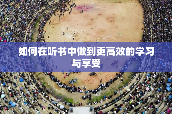 如何在听书中做到更高效的学习与享受