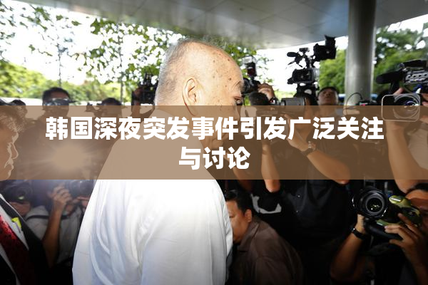 韩国深夜突发事件引发广泛关注与讨论