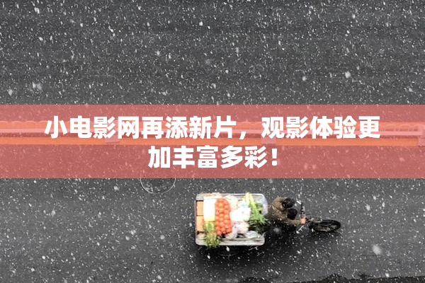 小电影网再添新片，观影体验更加丰富多彩！