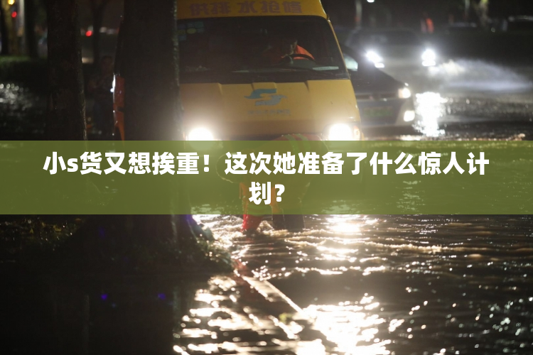 小s货又想挨重！这次她准备了什么惊人计划？