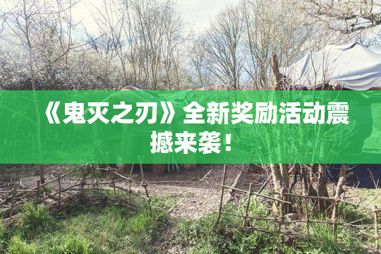 《鬼灭之刃》全新奖励活动震撼来袭！