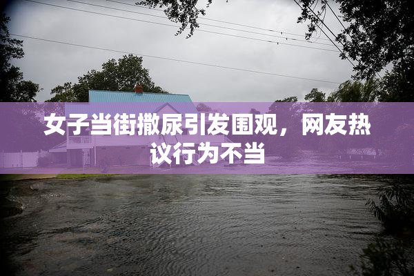 女子当街撒尿引发围观，网友热议行为不当