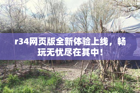 r34网页版全新体验上线，畅玩无忧尽在其中！