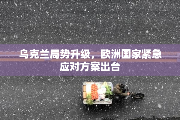 乌克兰局势升级，欧洲国家紧急应对方案出台