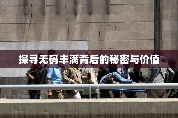 探寻无码丰满背后的秘密与价值